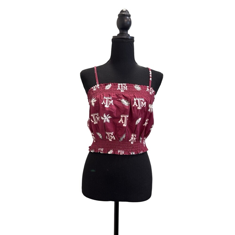 Wes and Willy Womens College Texas A&M Beach Halter Top Size XL